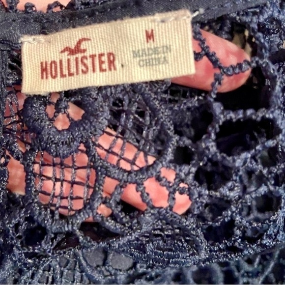 HOLLISTER Navy Lace Top and Skirt Set - Picture 5 of 9